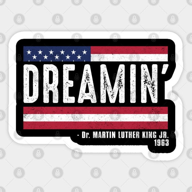Dreamin', Martin Luther King, Black History Sticker by UrbanLifeApparel
